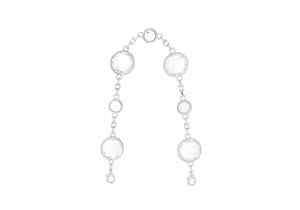 Round Jeweled Chain Silver-2