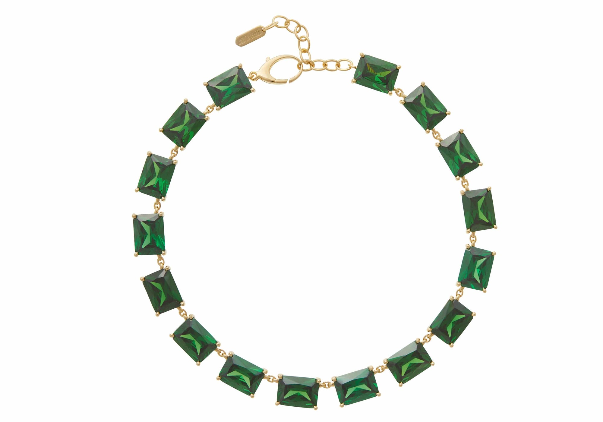 Collet Choker Necklace Green