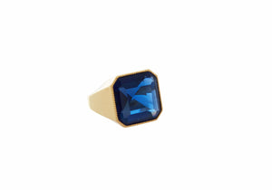 Gem Signet Ring Blue-1