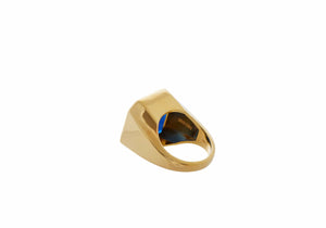 Gem Signet Ring Blue-3