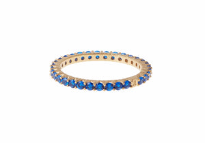 Micropave Eternity Ring Blue-2