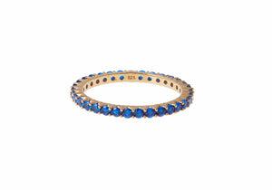 Micropave Eternity Ring Blue-1