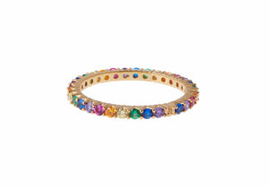 Micropave Eternity Ring Rainbow-2