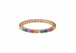 Micropave Eternity Ring Rainbow-1