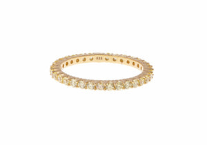 Micropave Eternity Ring Yellow-1