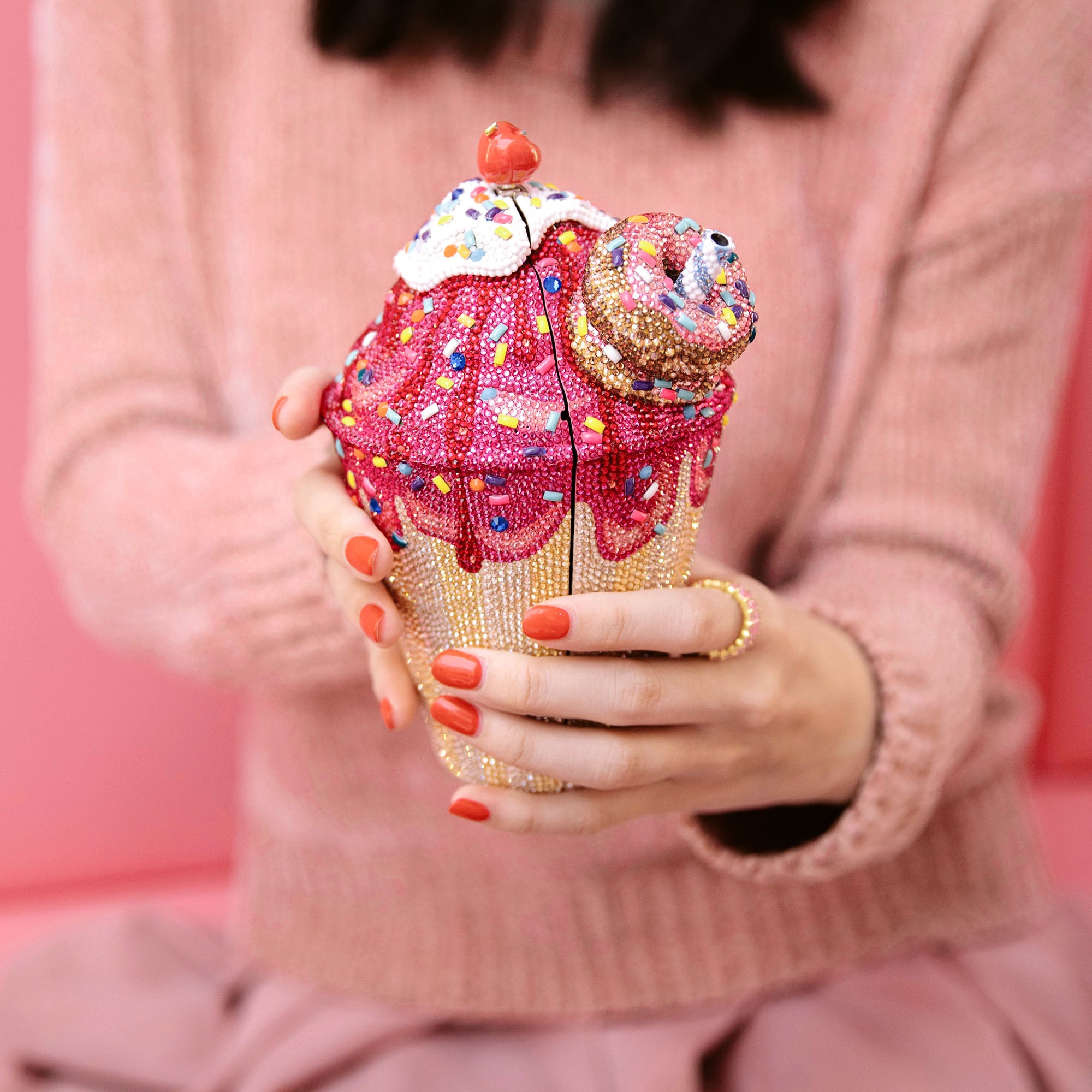 Judith Leiber knows the way to my heart, with crystals hot fudge sundaes -  PurseBlog