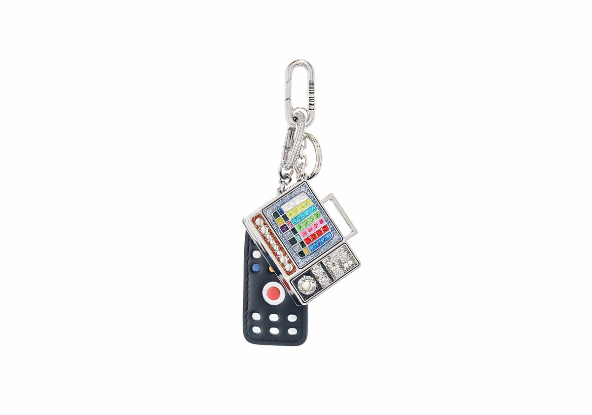 Television Test Screen Charm Set crystal miniature front view