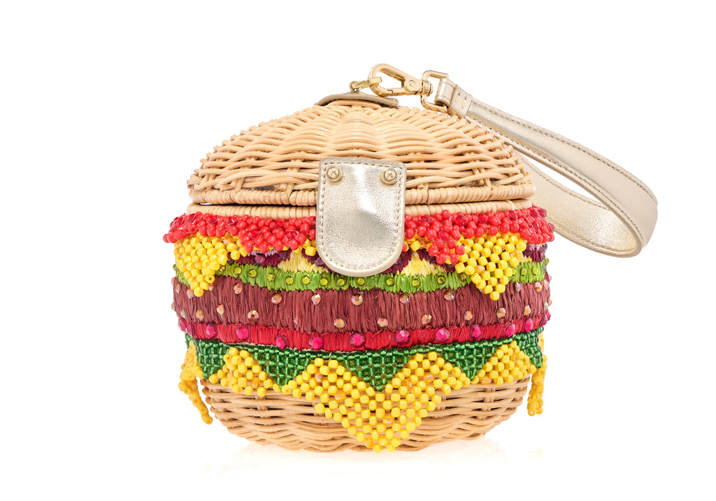 Judith Leiber Couture Cheeseburger Basket Deluxe