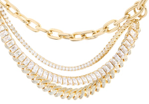 Triple Chain Belt Champagne-5