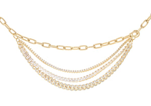 Triple Chain Belt Champagne-4