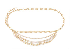 Triple Chain Belt Champagne