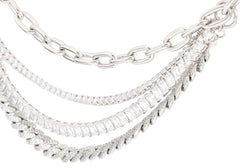 Triple Chain Belt Silver