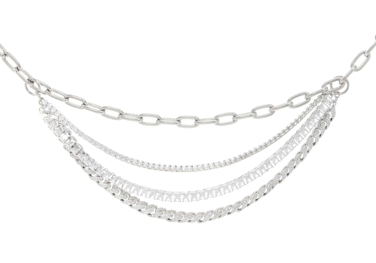 Triple Chain Belt Silver - Judith Leiber Triple Chain Belt Silver - Judith Leiber