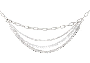 Triple Chain Belt Silver-3