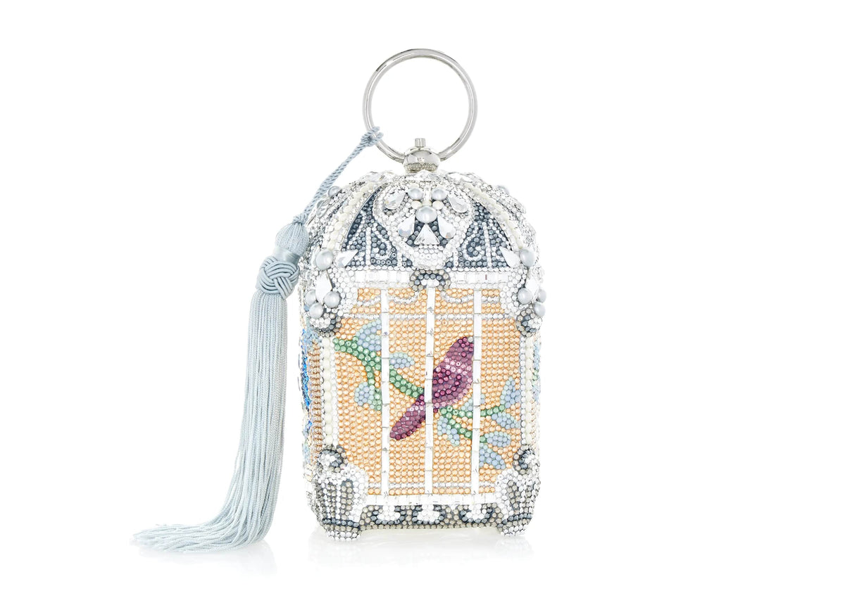 Birdcage Solarium Handbag crystal front view