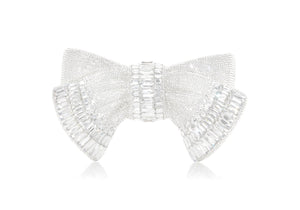 Bow Deco Gems Silver-1