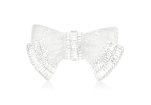 Bow Deco Gems Silver-1