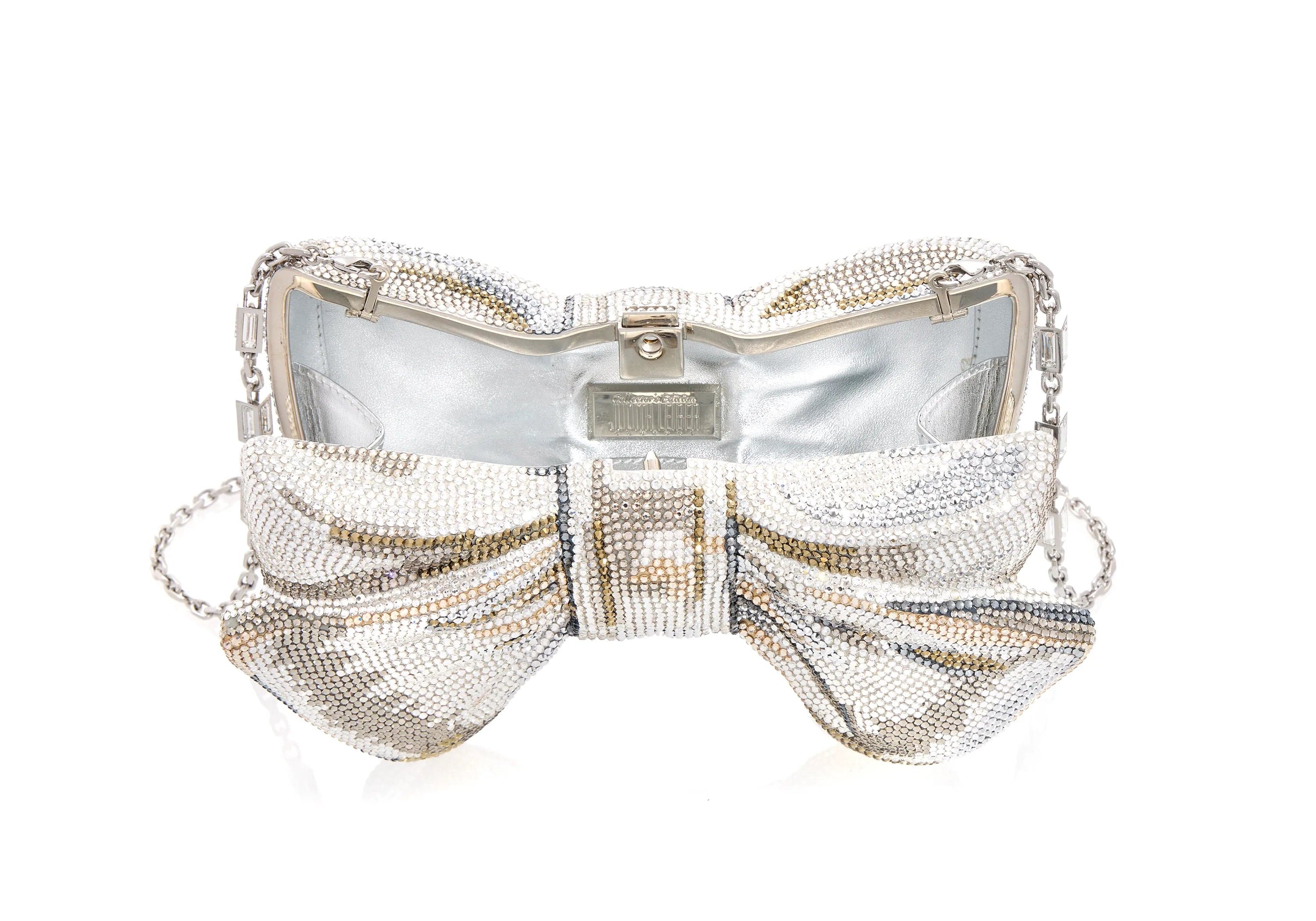 Judith Leiber Silver Champagne Just For You Bow Judith Leiber Silver Champagne Just For You Bow