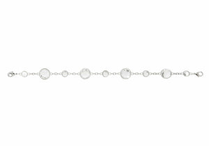 Round Jeweled Chain Silver