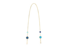 Isla Wicker Basket Semi-Precious Stones Champagne