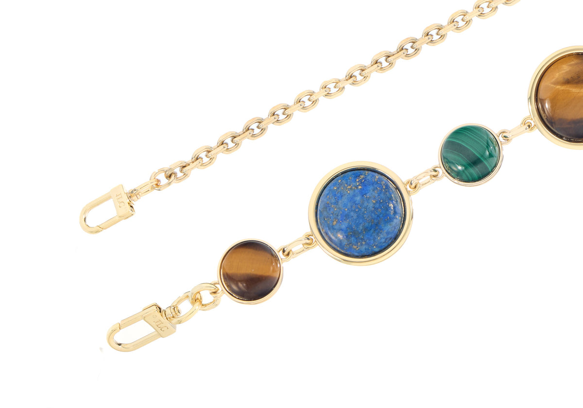 Poppy Basket Semi-Precious Stones Natural