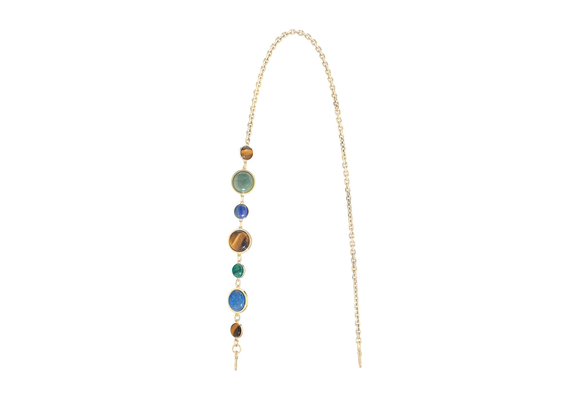 Poppy Basket Semi-Precious Stones Natural