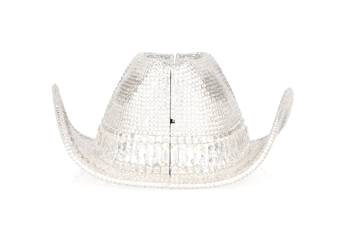 Cowboy Hat Jane Purse rhine crystal front view