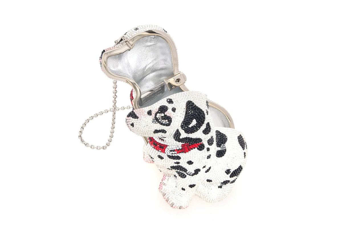 Puppy Lucky Crystal Dog Minaudiere Clutch