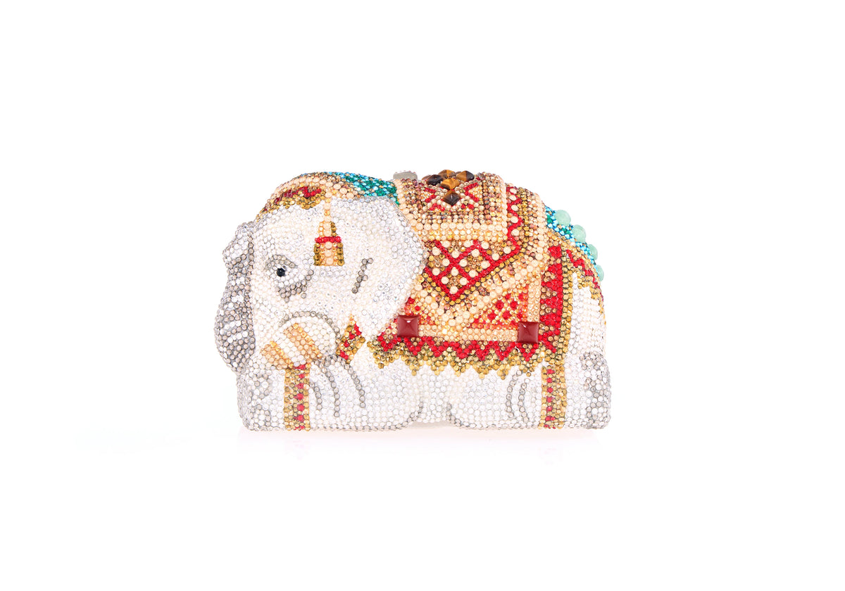 Elephant Chang crystal handbag alternate front view