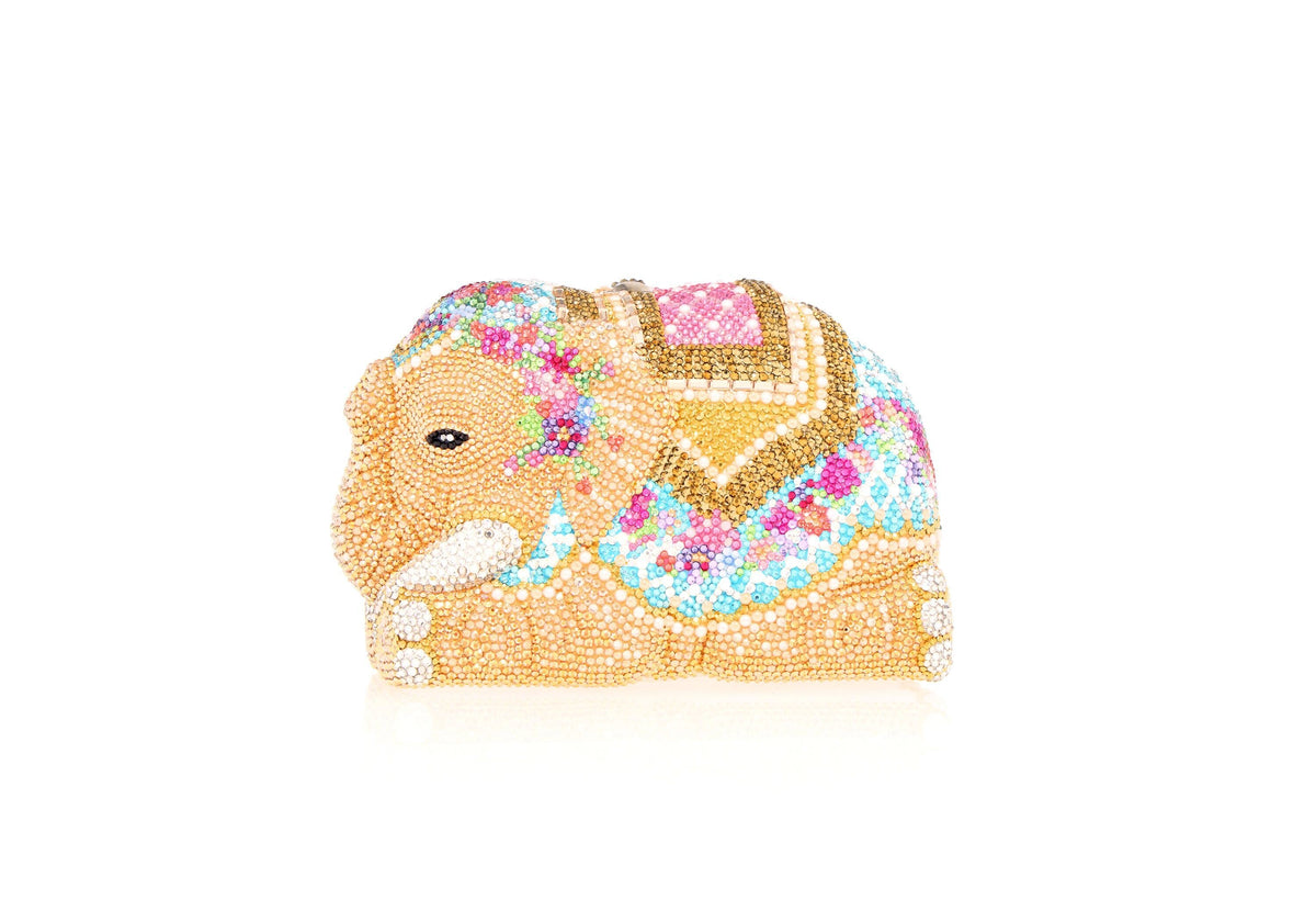 Elephant Kiara crystal clutch lifestyle view