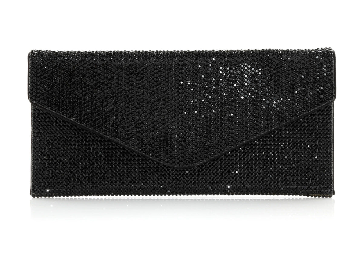Crystal Envelope Black jet front view