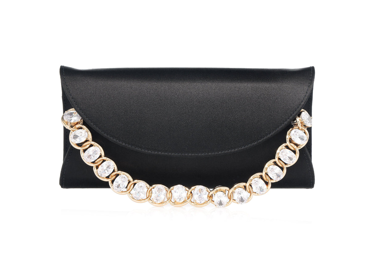 Envelope Taylor Satin Black lifestyle view