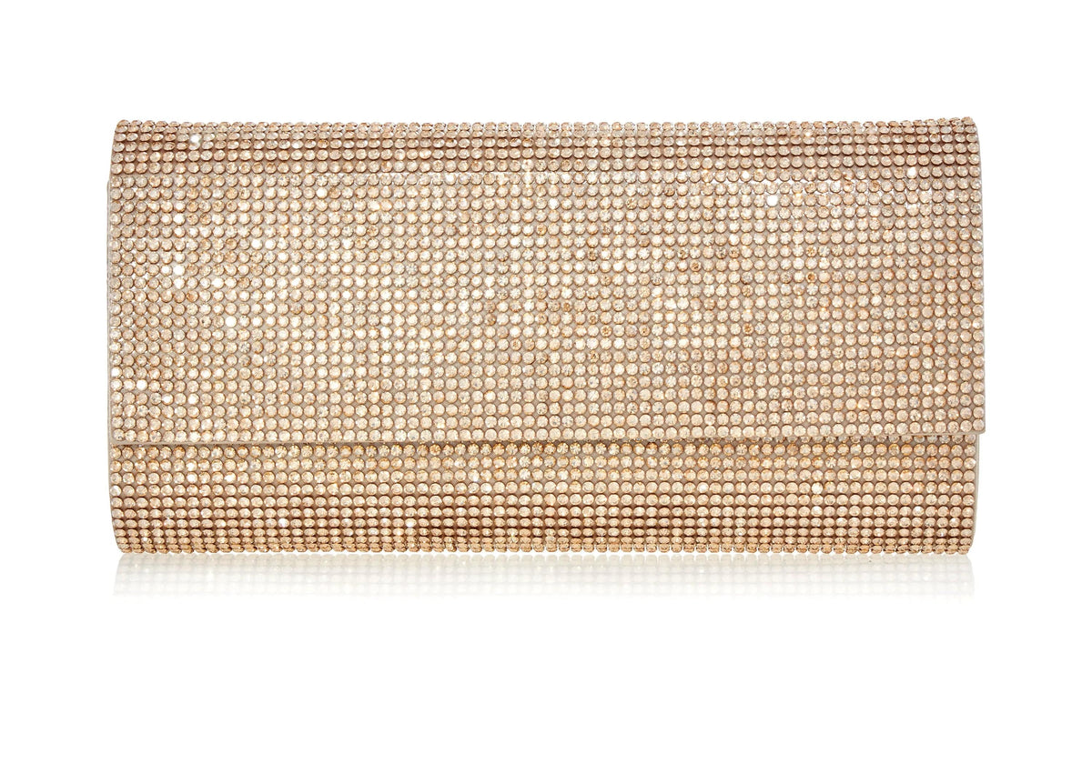 Perry Crystal Prosecco clutch front view