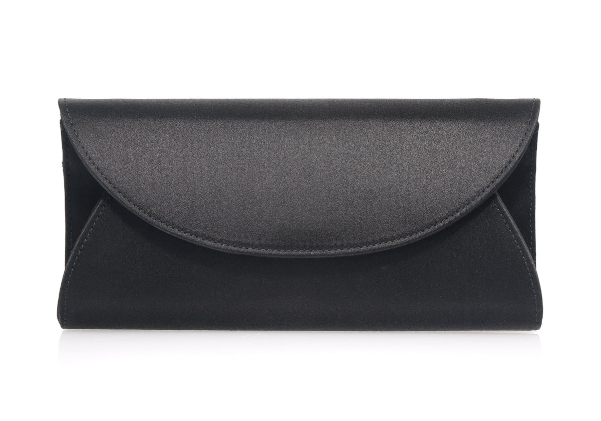 Envelope Taylor Satin Black Silver