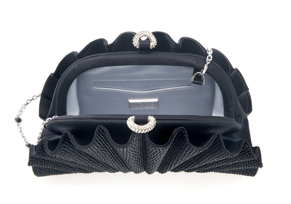 Origami Fan Black Bag | Judith Leiber