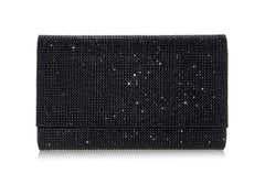 Fizzoni Black Envelope Clutch Bag