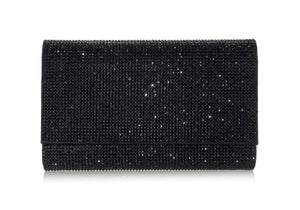 Fizzoni Black Envelope Clutch Bag-1