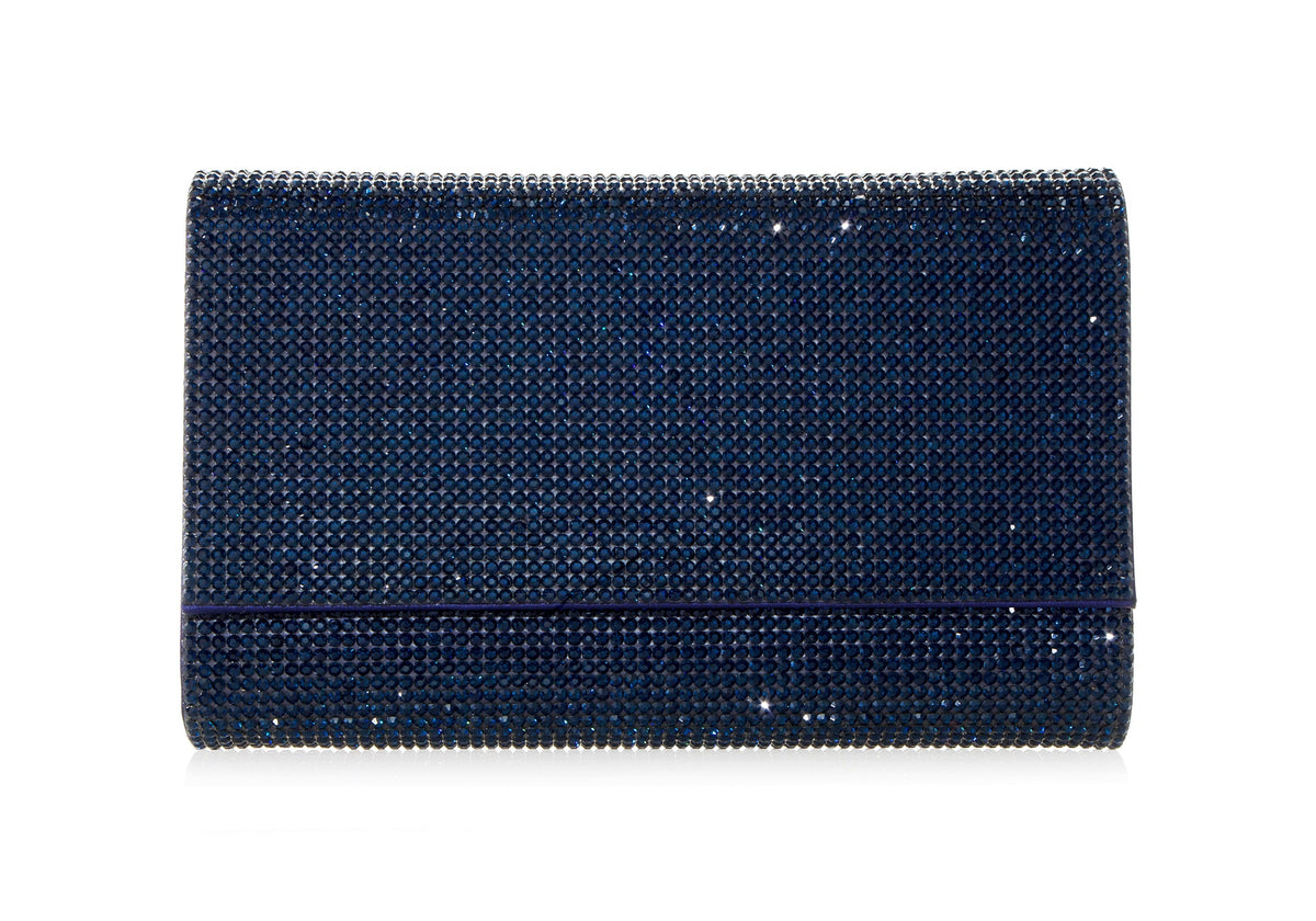 Fizzoni Navy crystal clutch lifestyle view