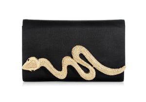 Serpent Fizzoni Champagne Black Satin-1