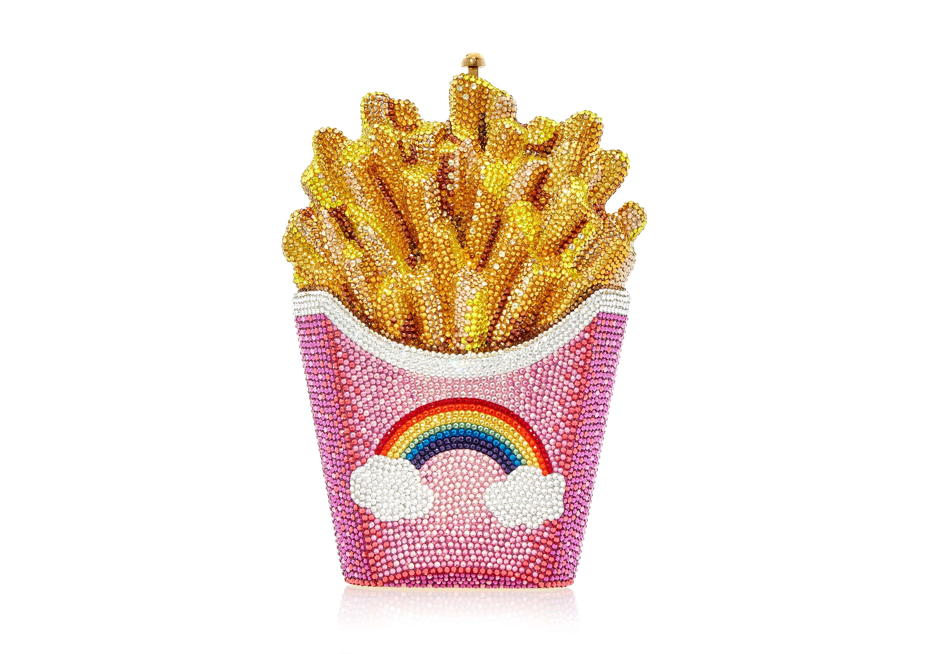 Designer Judith Leiber French Fries Rainbow Bag