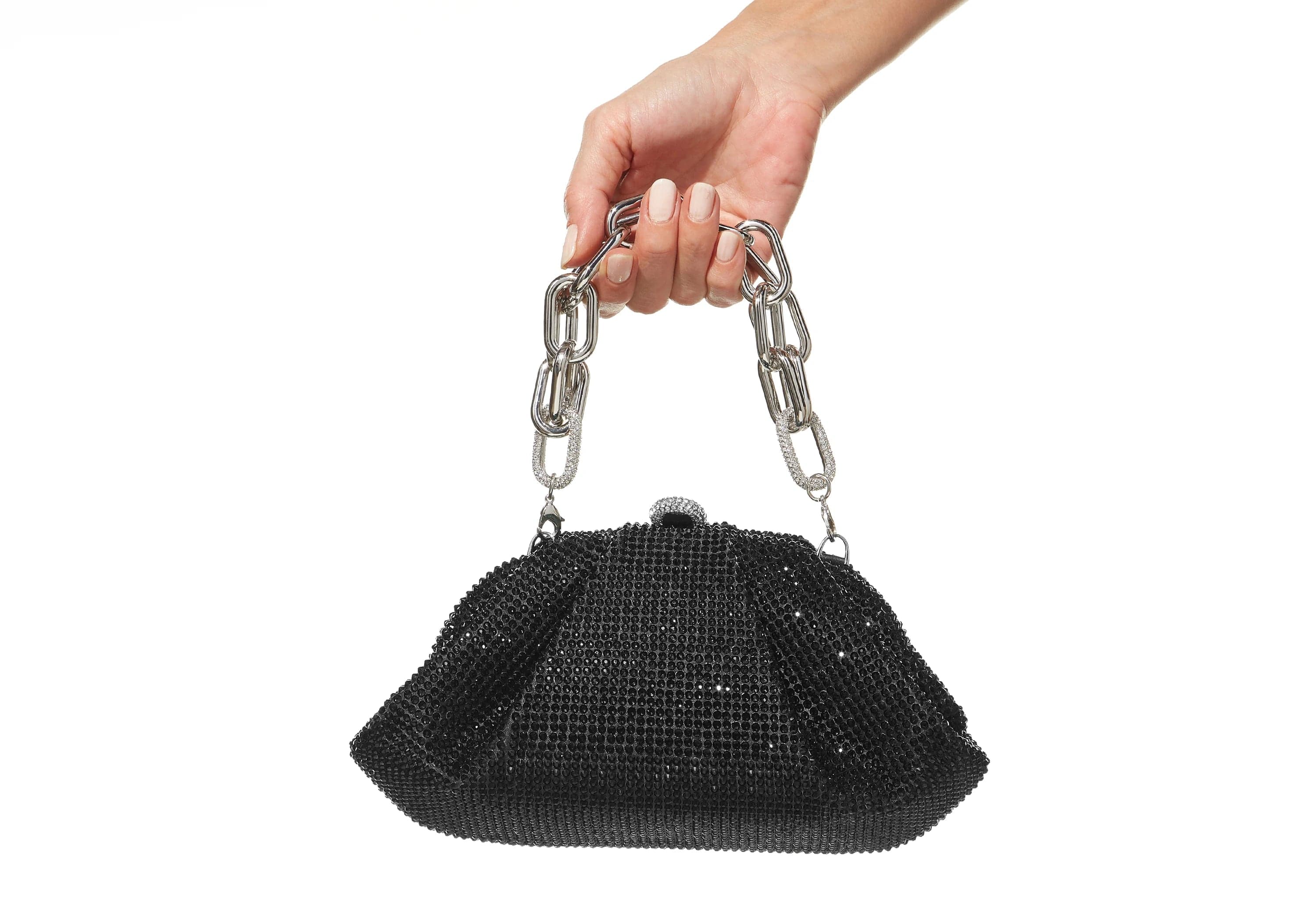 Judith Leiber Gemma Black Crystal Clutch Judith Leiber Gemma Black Crystal Clutch