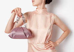 Judith Leiber Gemma Crystal Light Amethyst Bag