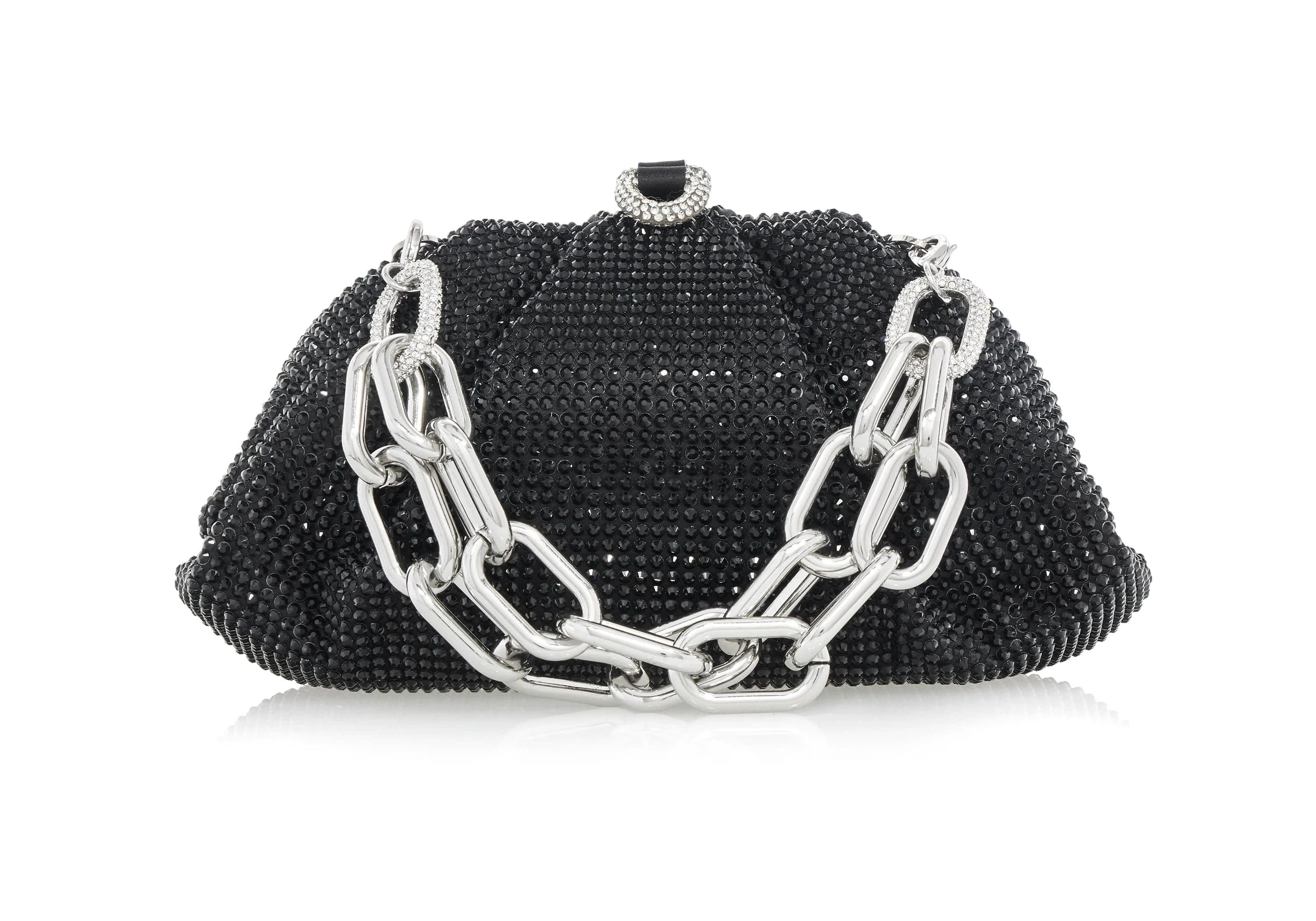 Judith Leiber Gemma Black Crystal Clutch Judith Leiber Gemma Black Crystal Clutch