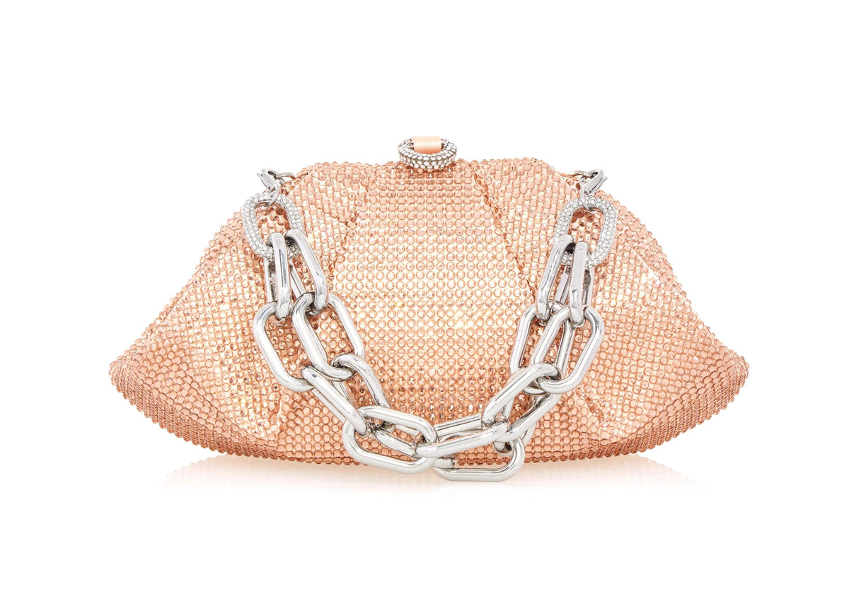 Gemma Crystal Light Peach top handle front view