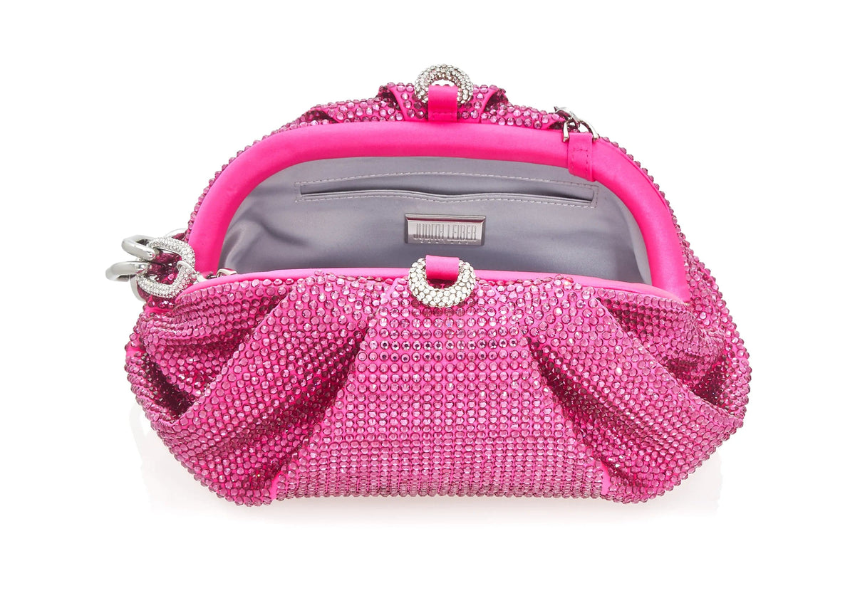 Gemma Crystal Fuchsia Clutch Bag
