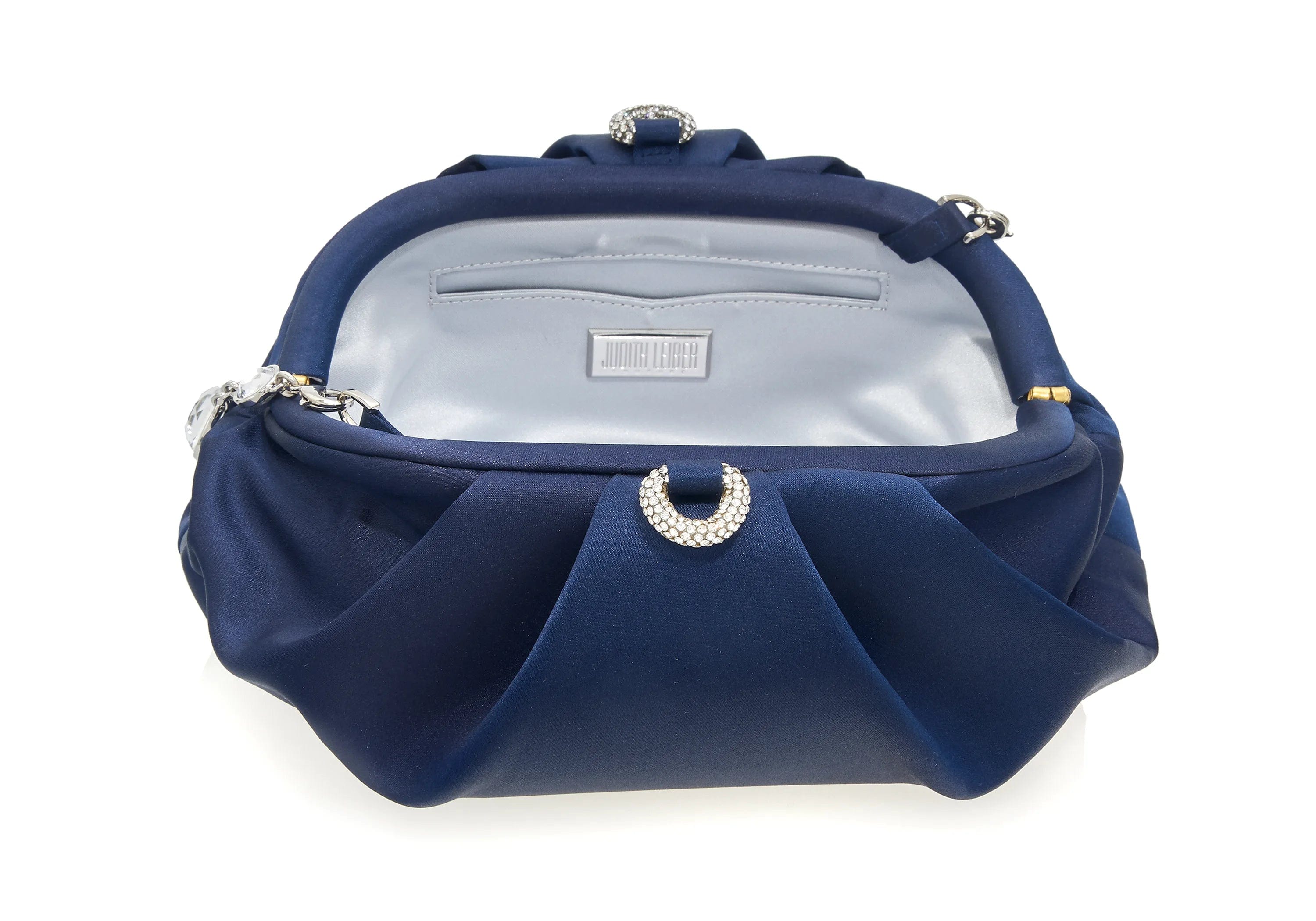 Judith Leiber Gemma Satin Clutch Navy Judith Leiber Gemma Satin Clutch Navy