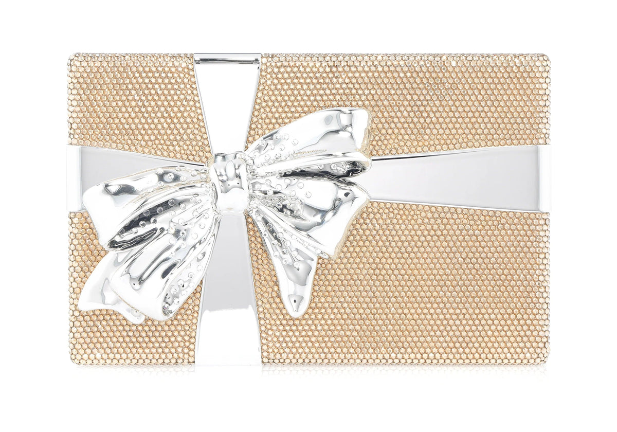 Gift Box Surprise Prosecco crystal clutch front view