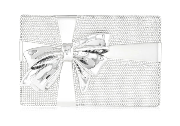 ⭐︎最終価格⭐︎ JUDITH LEIBER ジュディスライバーパーティーバッグ Judith Leiber Slim Slide Silver Clutch