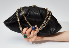 Grande Gemma Embossed Clutch