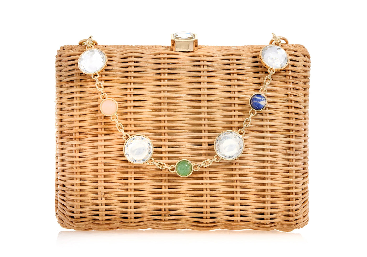 LADY 24 BASKET BAG IN BLACK OBLIQUE JACQUARD MIX BEIGE WICKER